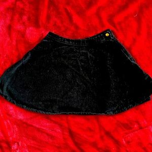 American Apparel Skater Corduroy Skirt with a button front